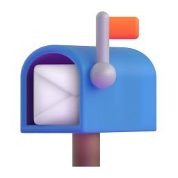 fluidemoji/open_mailbox_with_raiping_flag_3d